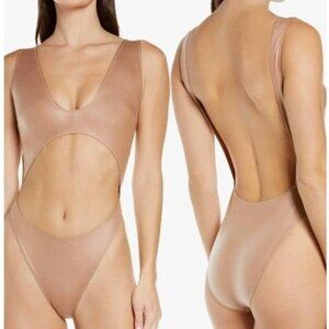 SKIMS Tan One Piece Swimsuit